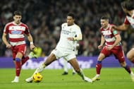 Jude Bellingham (centre) has been a revelation at the Santiago Bernabeu.