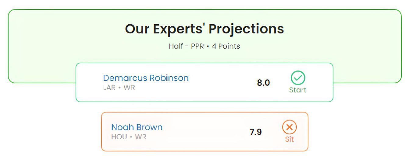 Noah Brown or DeMarcus Robinson: Who should I start in Fantasy Football Week 17?