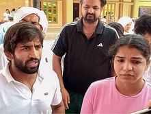 Sakshi Malik, Bajrang Punia pay visit to Union Sports Minister Anurag Thakur ahead of WFI election