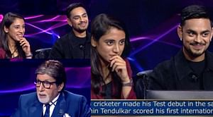 Smriti Mandhana and Ishan Kishan feature together in KBC and use two lifelines for a question related to legendary Sachin Tendulkar