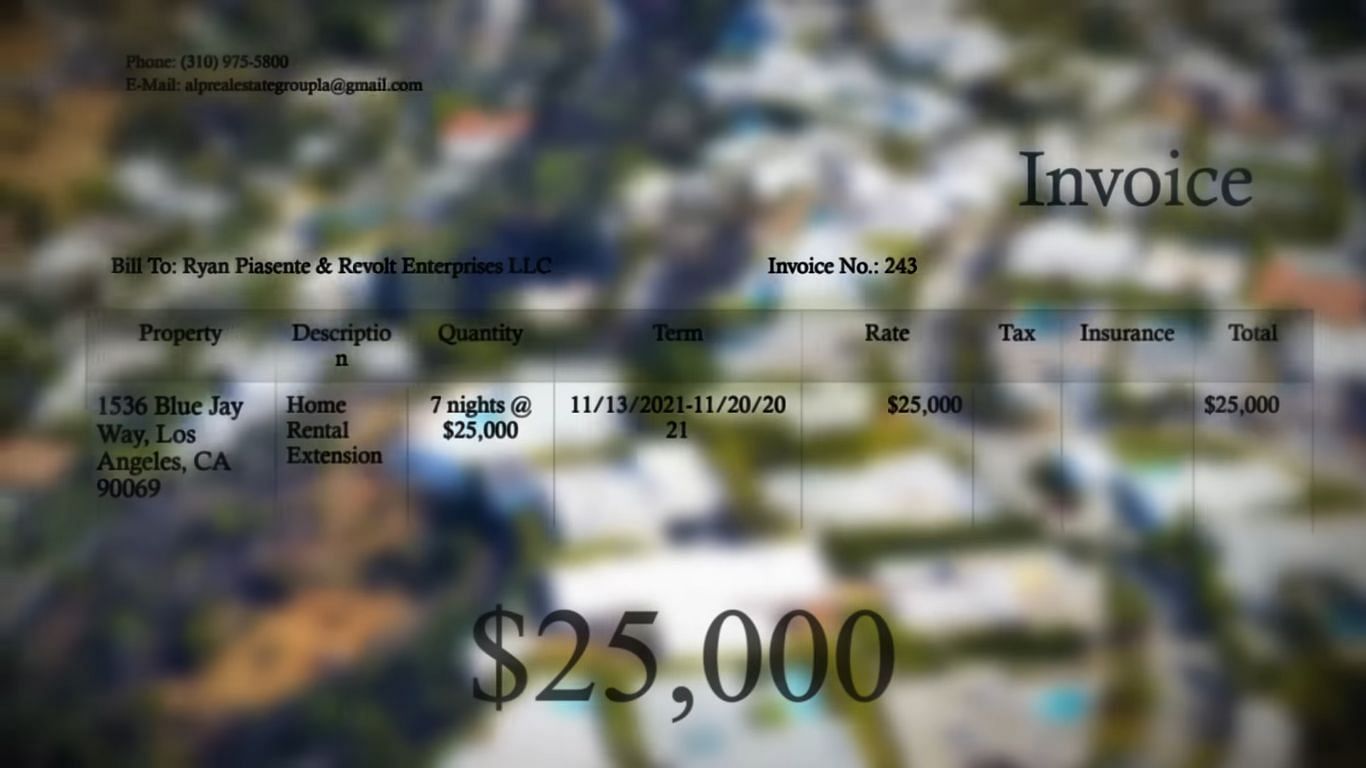 Ryan Piasente allegedly spent over $25K on a mansion he rented (Image via YouTube/Coffeezilla)