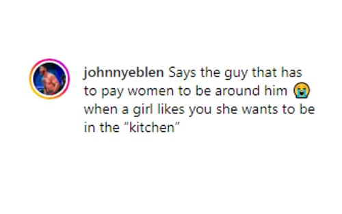 Johnny Eblen's comment