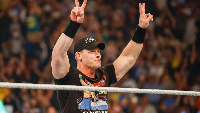 WWE दिग्गज John Cena के साथ दिखाई दिया AEW का सबसे बड़ा चैंपियन, सोशल मीडिया पर शेयर की जबरदस्त तस्वीर