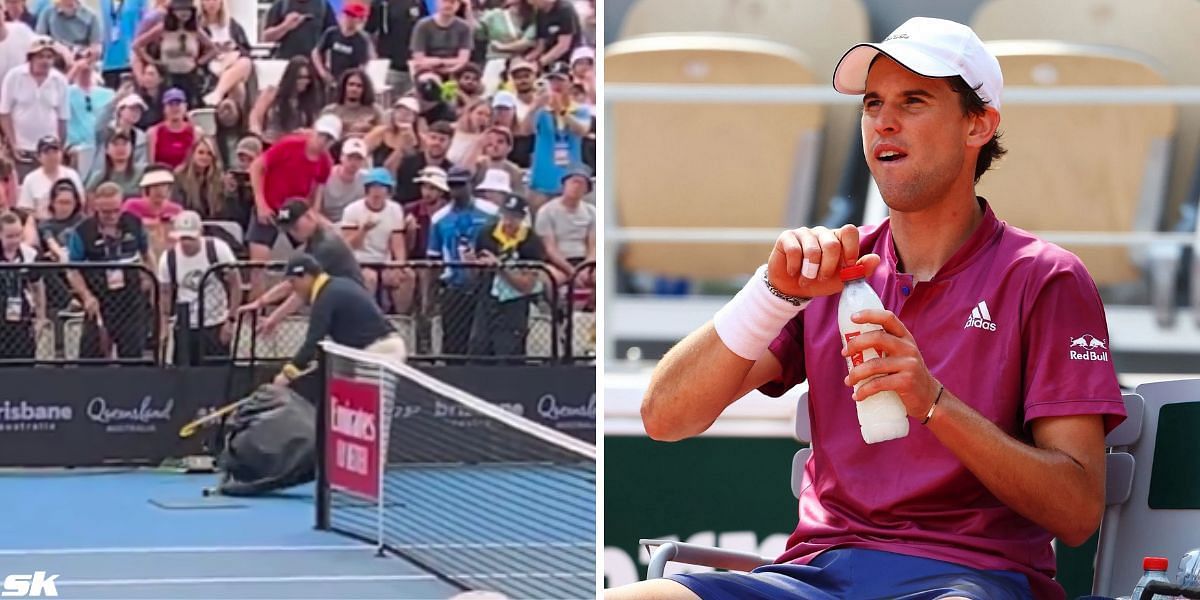 Highly venomous snake causes disturbance at Brisbane International, interrupts Dominic Thiem