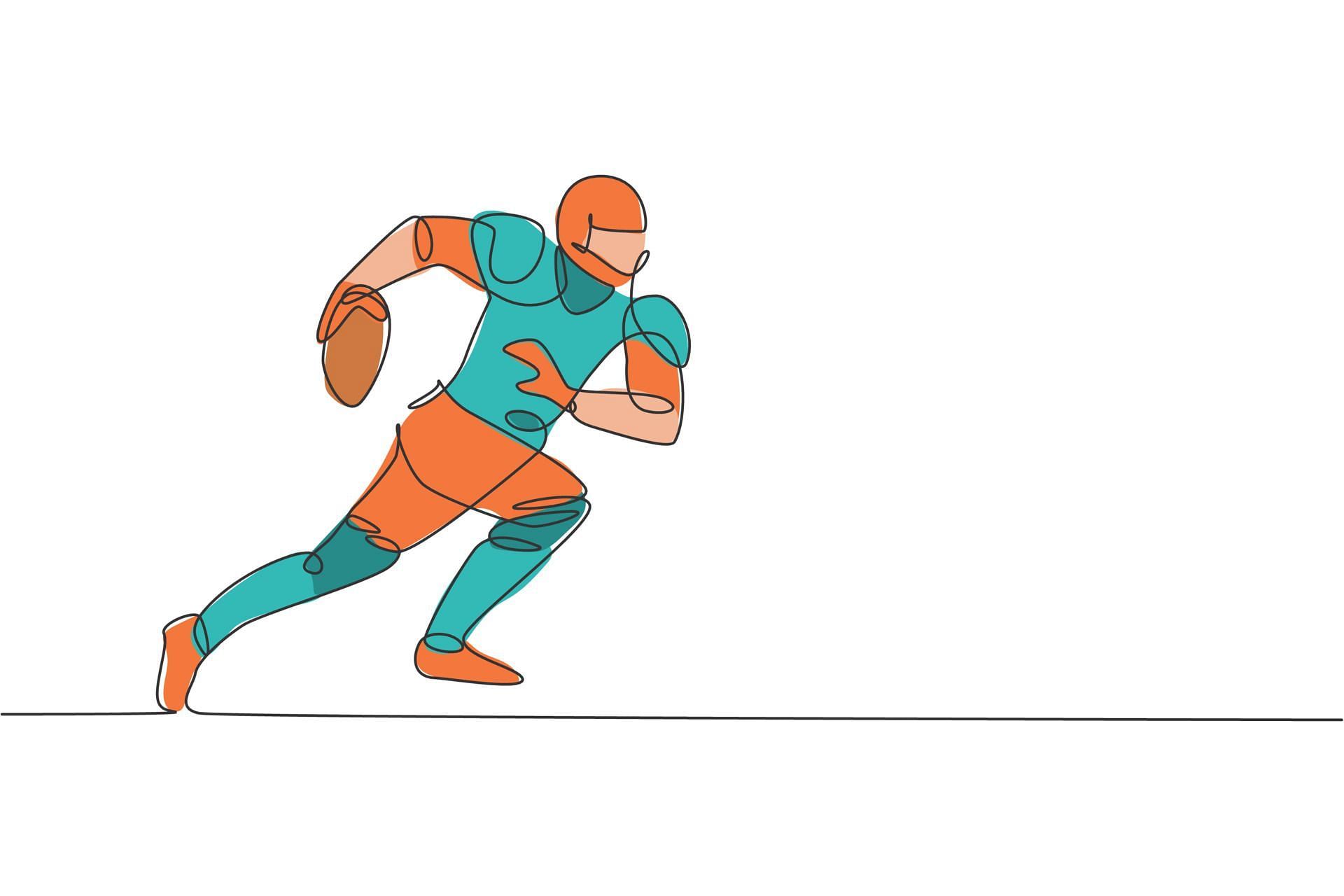 Football players are also human at the end of the day and can feel anxious like anyon else. (Image via Vecteezy/ SimpleLine)