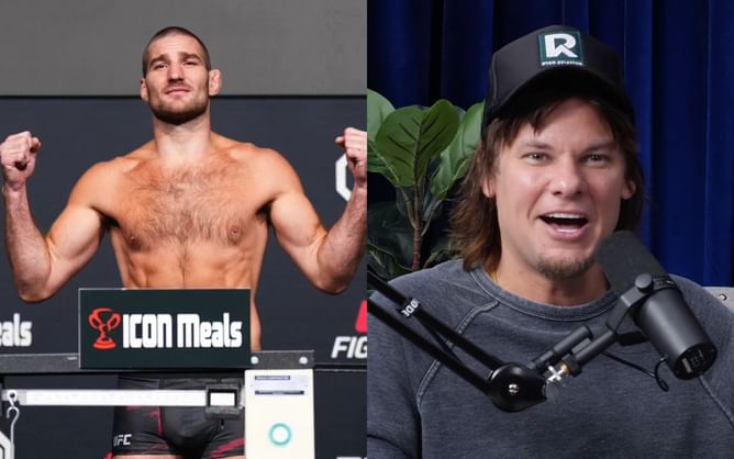 “Bit a hole through my lip trying to stop” - UFC champ Sean Strickland talks breaking down on Theo Von’s podcast in rare emotional outpouring
