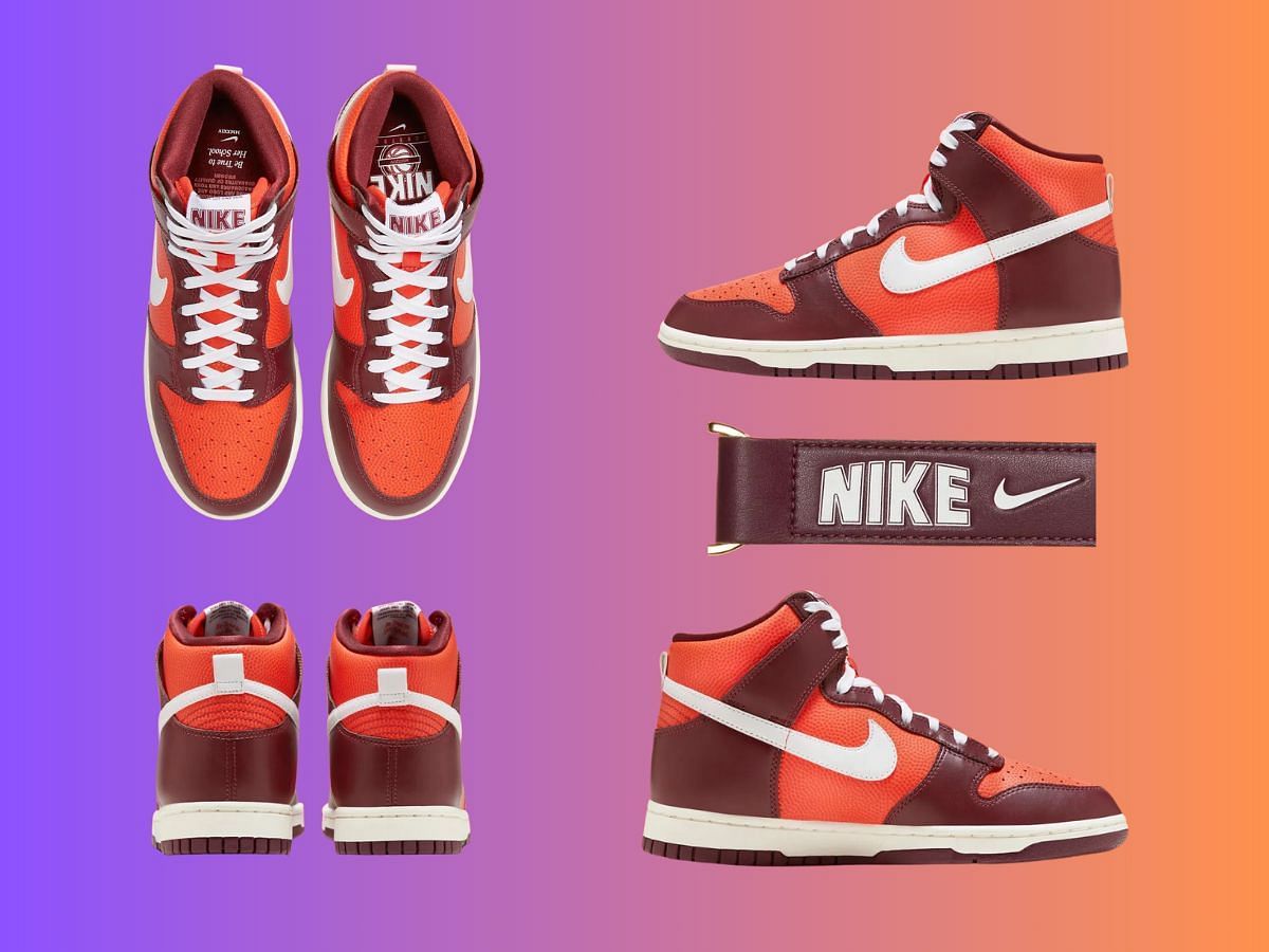 Here&#039;s another look at the upcoming Nike Dunk High sneakers (Image via Nike)