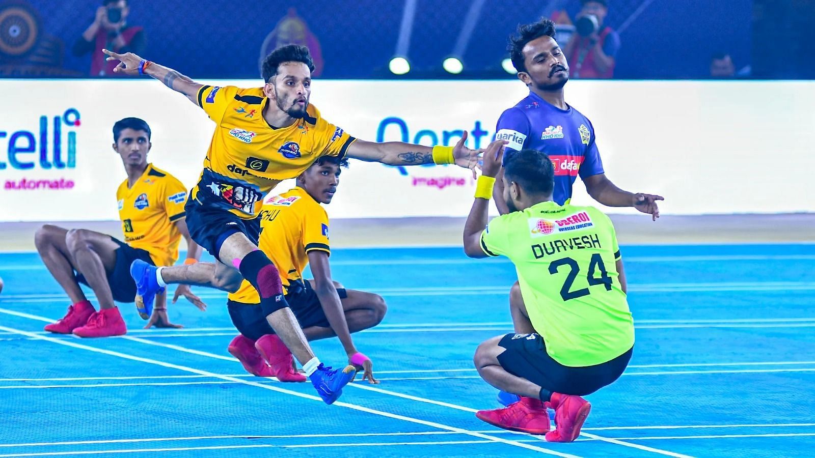 Mumbai Khiladis vs Chennai Quick Guns (Image Credits: Ultimate Kho Kho)