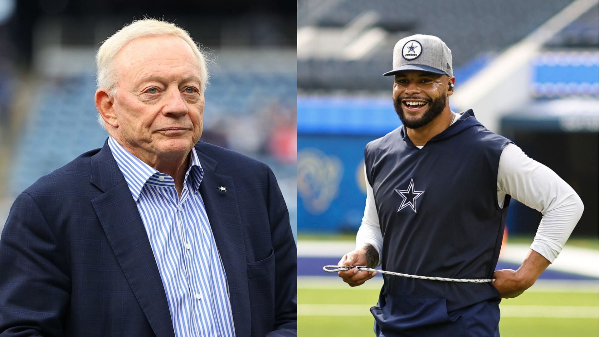  Jerry Jones (left) gives clarity on $160,000,000 star
