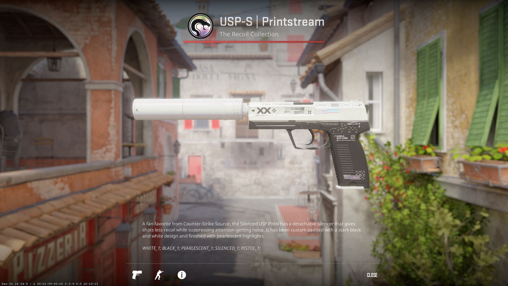 The USP-S Printstream (Image via Valve)