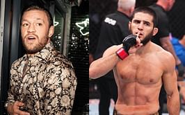 Conor McGregor spews heated words of warning at Islam Makhachev during live boxing event both attended