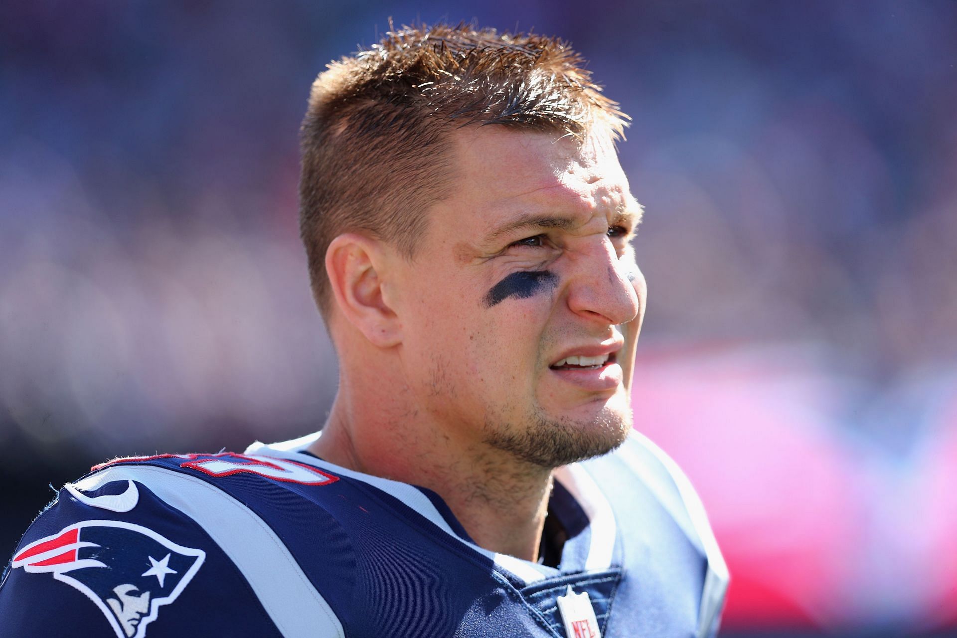 Rob Gronkowski during Miami Dolphins v New England Patriots