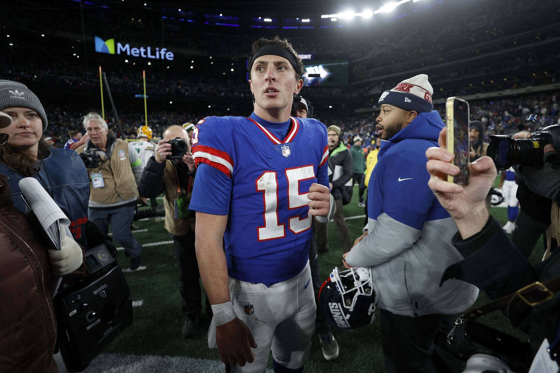 Tommy DeVito at Green Bay Packers v New York Giants