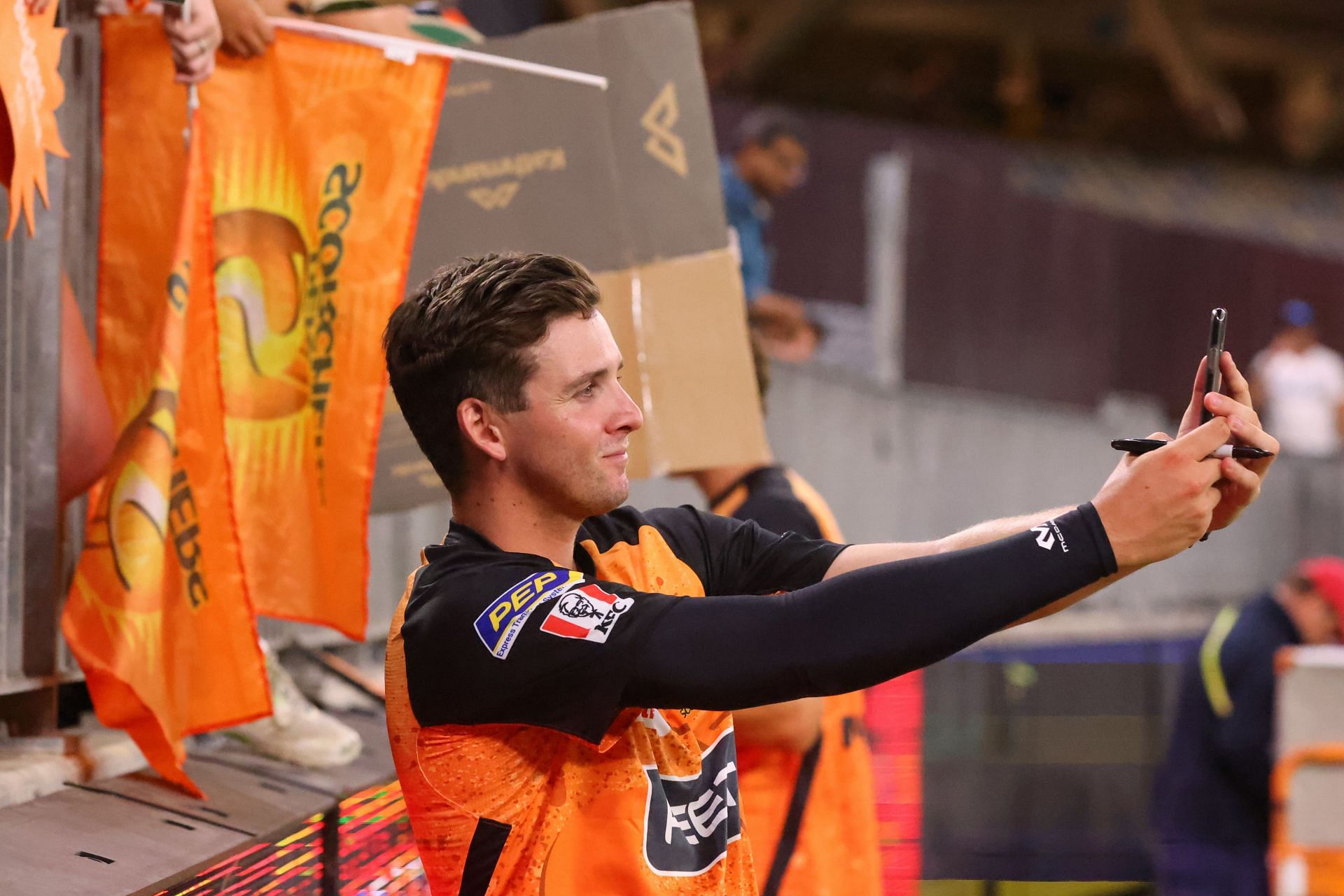 Jhye Richardson for the Perth Scorchers at BBL 2023 [Getty Images]
