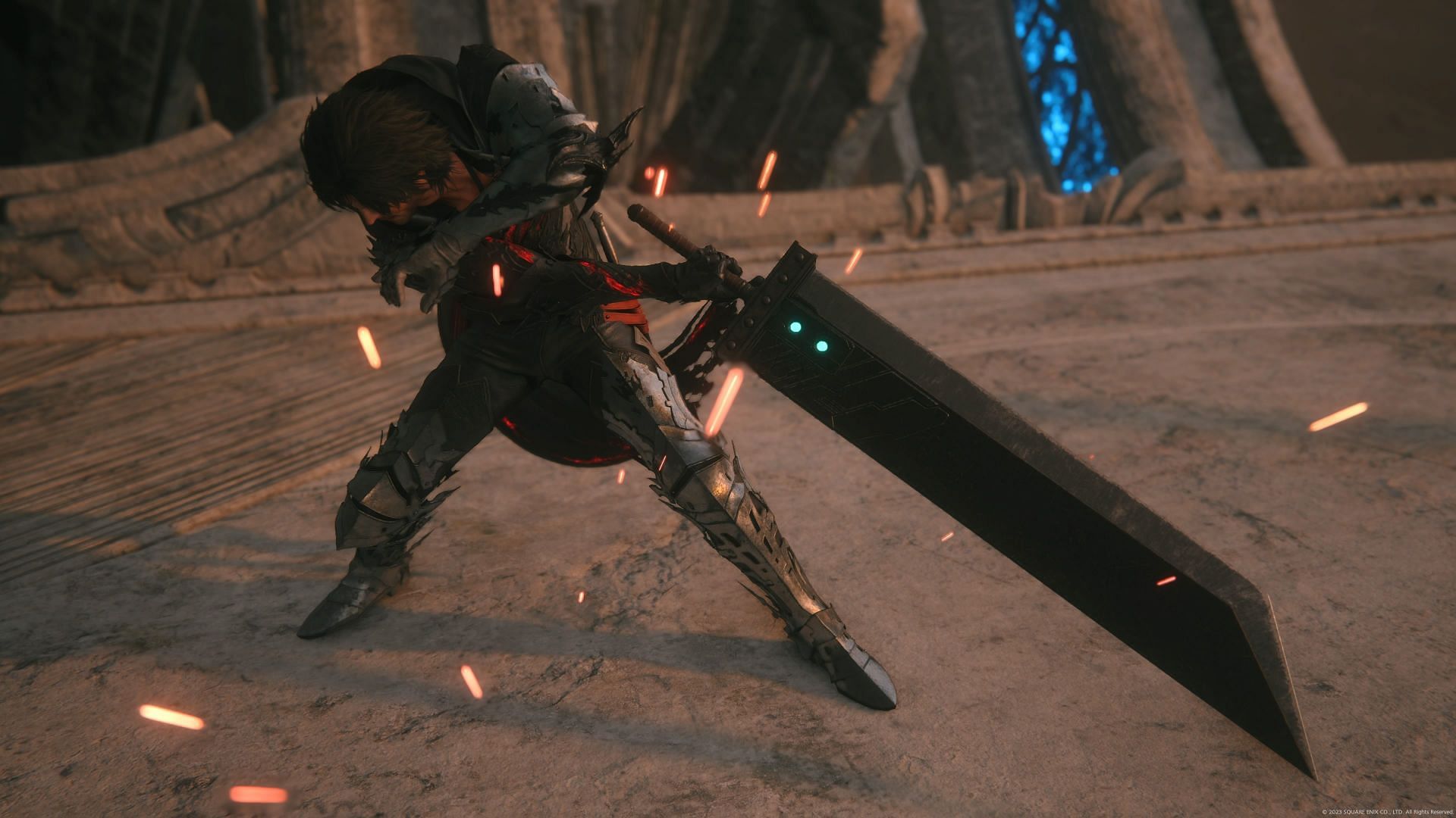 The Buster Sword is added to Final Fantasy XVI as part of Echoes of the Fallen DLC (Image via PlayStation, Sportskeeda)