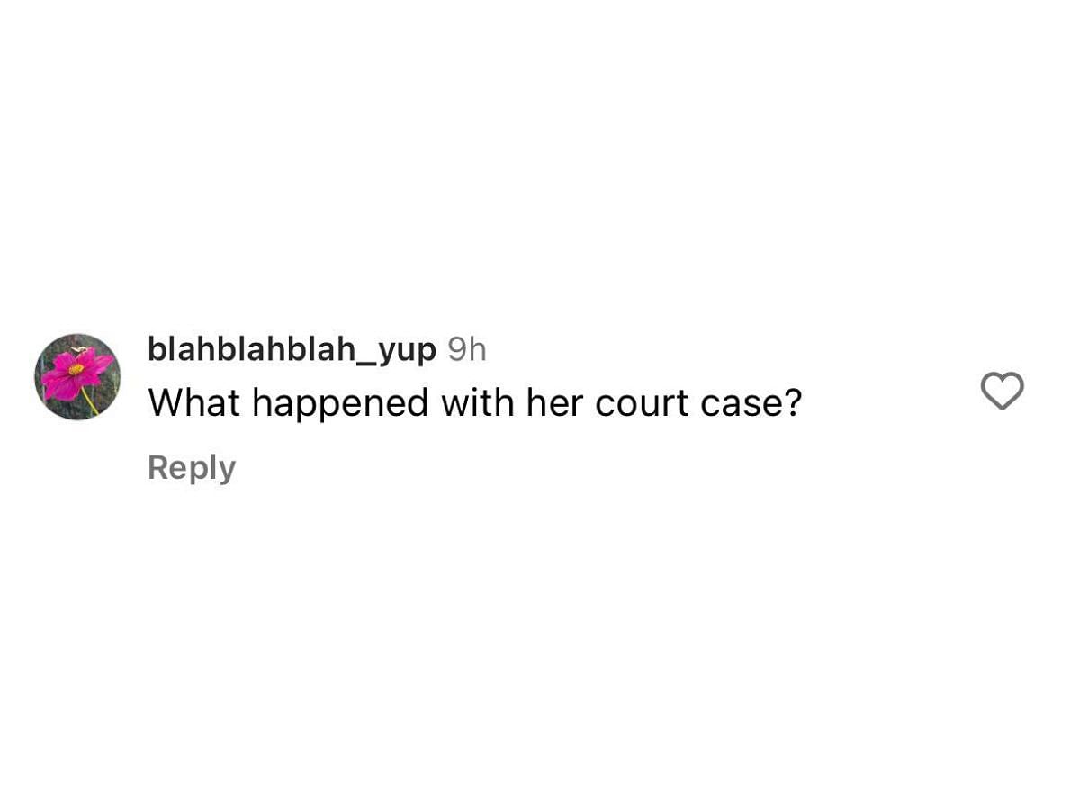 Another user wonders what happened to the lawsuit (image via @blahblahblah_yup on Instagram)