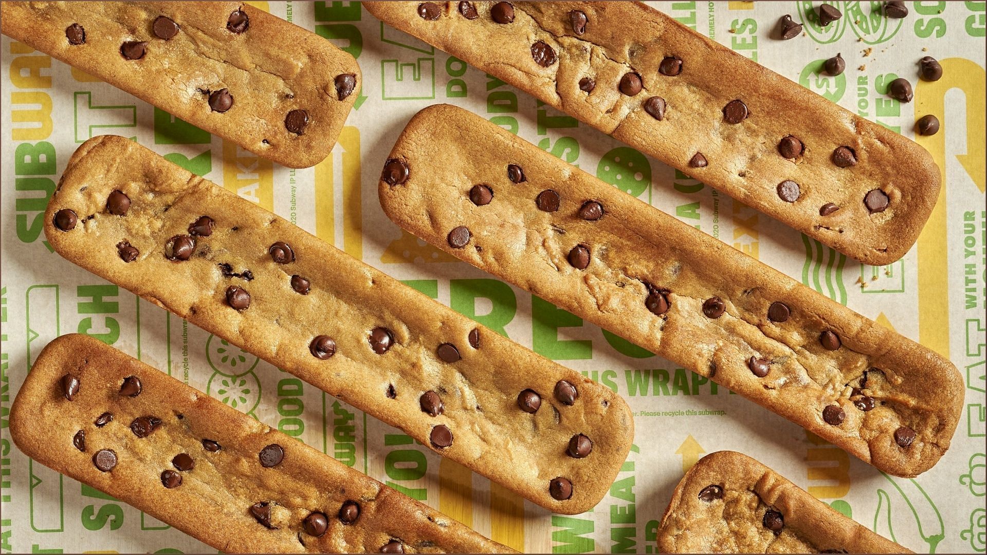Subway plans to give free Footlong Chocolate Chip Cookies on National Cookie Day (Image via Subway)