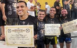 "Today was a very special day" - Charles Oliveira pens emotional response upon receiving Muay Thai certification from team Chute Boxe