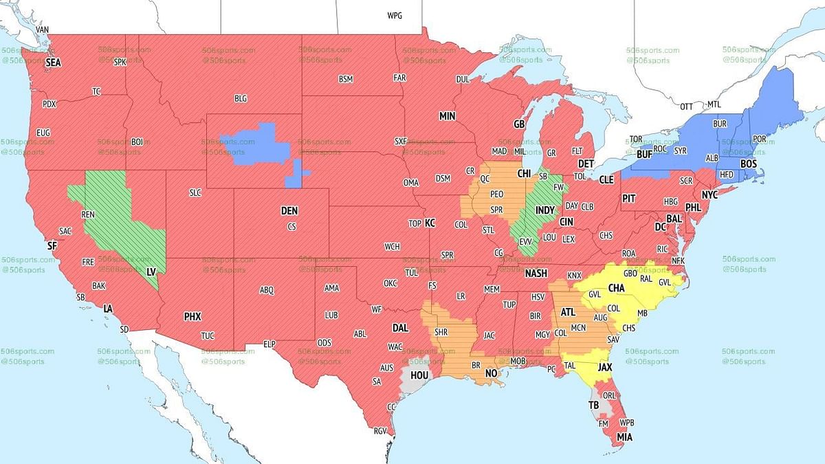 NFL Week 17 Coverage Map 2023 TV schedule, channel and broadcast