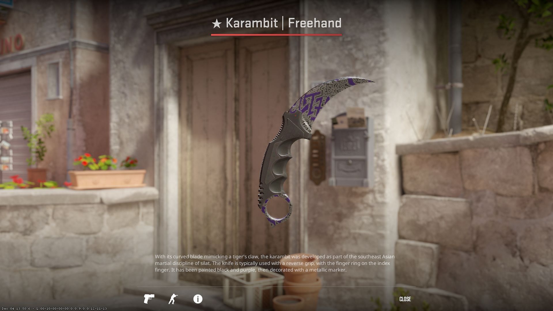 Karambit Freehand (Image via Valve)