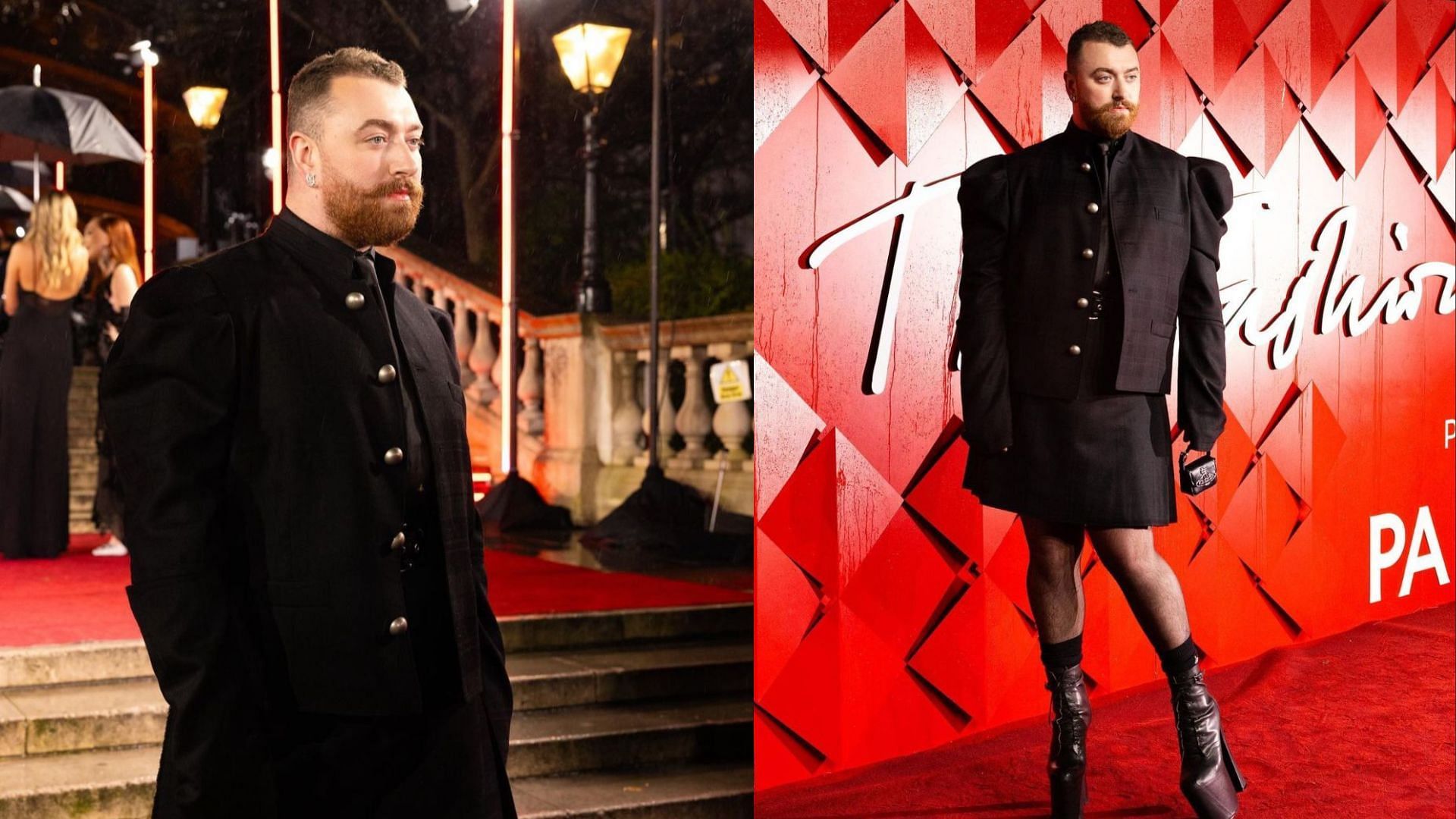 british fashion awards: Fans have mixed reactions to Sam Smith’s outfit ...