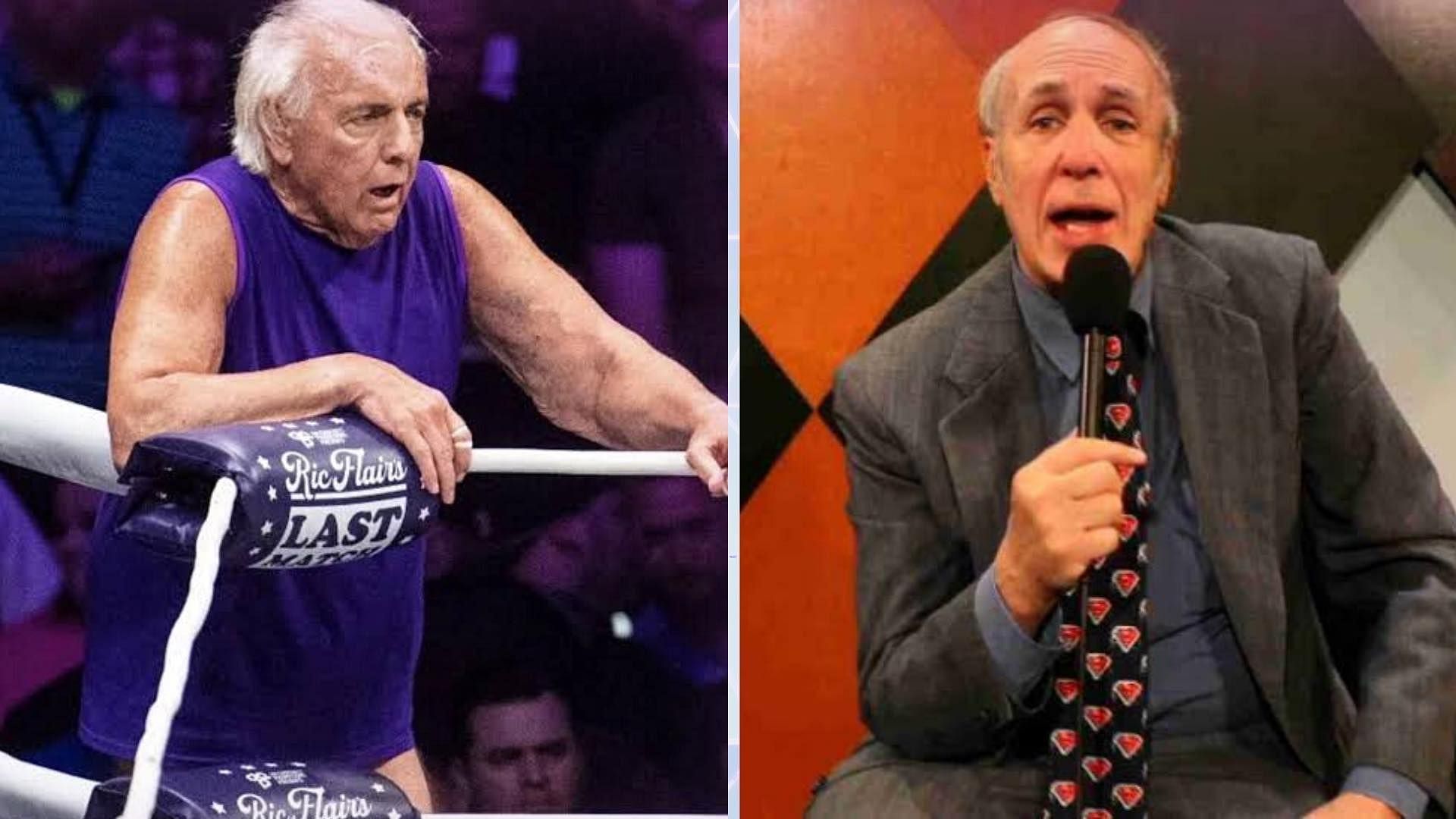 Ric Flair (left), Bill Apter (right)