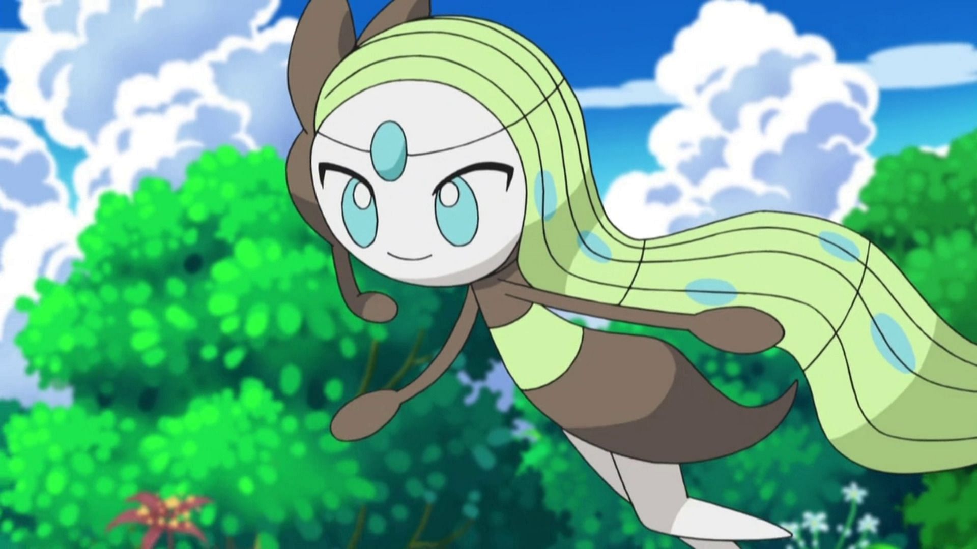 Meloetta as seen in the anime (Image via The Pokemon Company)