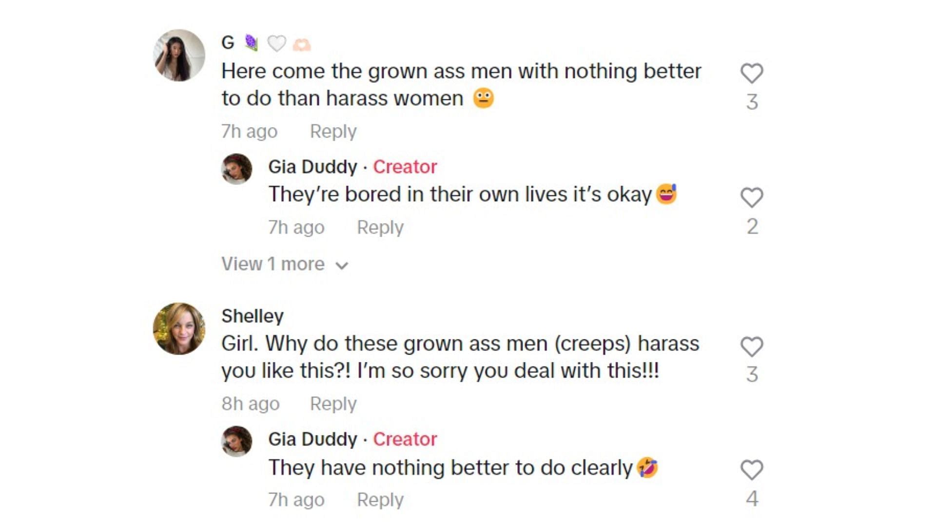 Image Credit: Gia Duddy&#039;s TikTok comment section