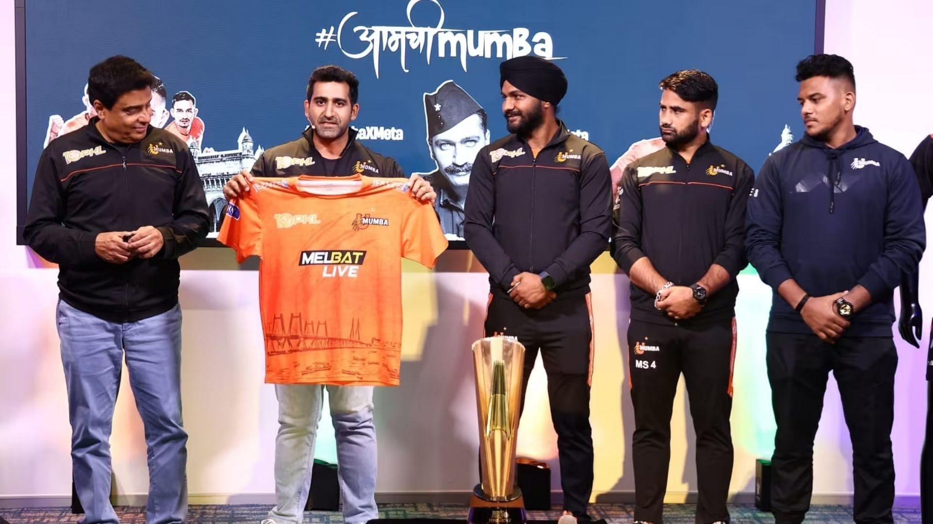 U Mumba team with their skipper Surinder Singh (Image via Pro Kaddi League)