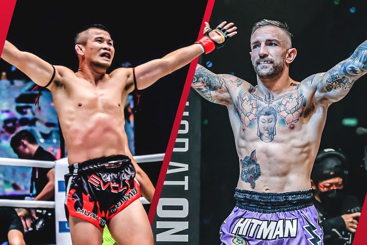 Nong-O Hama (left) and Liam Harrison (right) | Image credit: ONE Championship