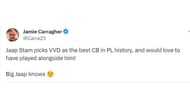Jamie Carragher's recent tweet