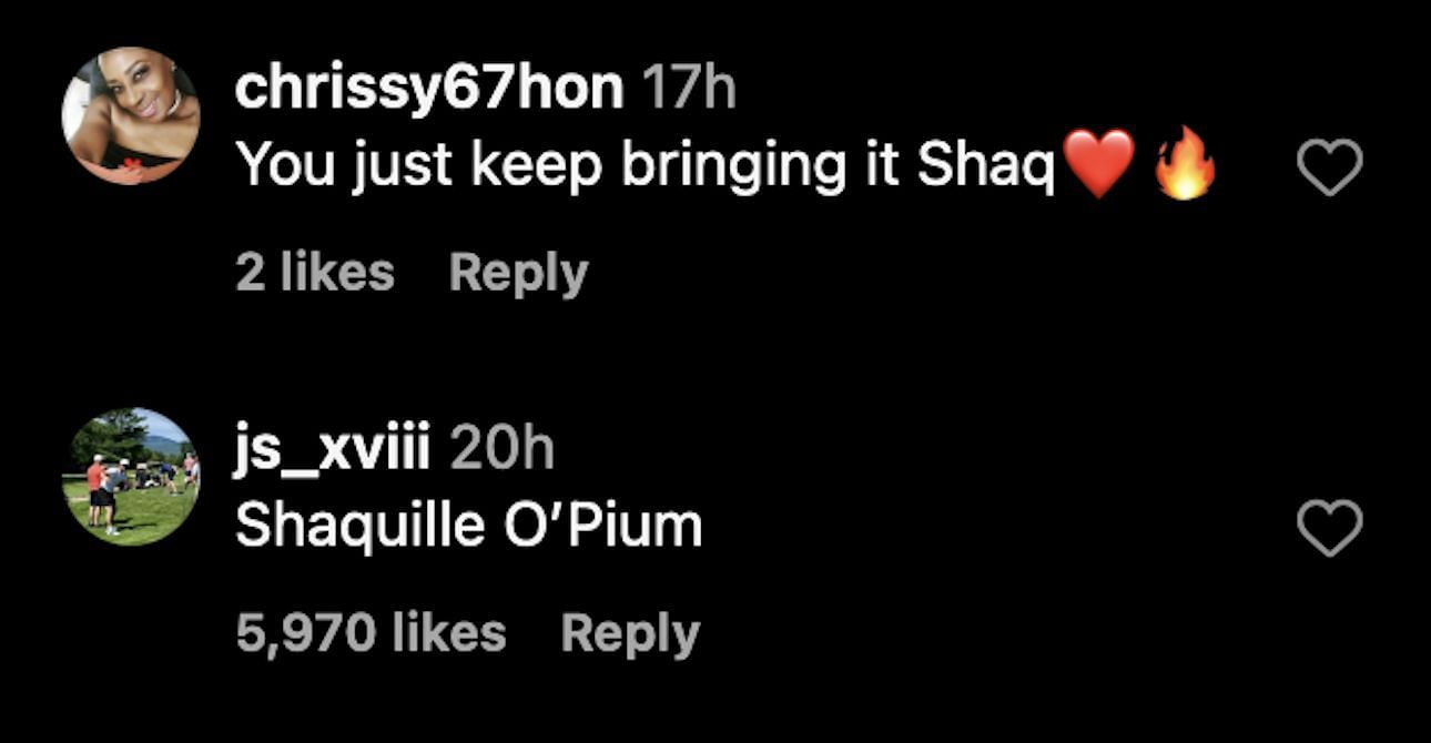 @Shaq: Instagram comments