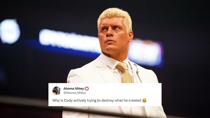 "Why is Cody actively trying to destroy what he created?" - Fans react to Cody Rhodes saying AEW star could join WWE down the line