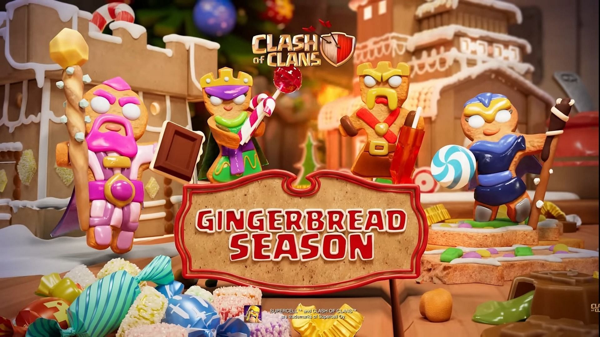 Clashmas Gingerbread challenge is here! (Image via Supercell)