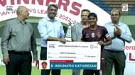 Indumathi was adjudged the Player of the Tournament in the 2022/23 season of the IWL.