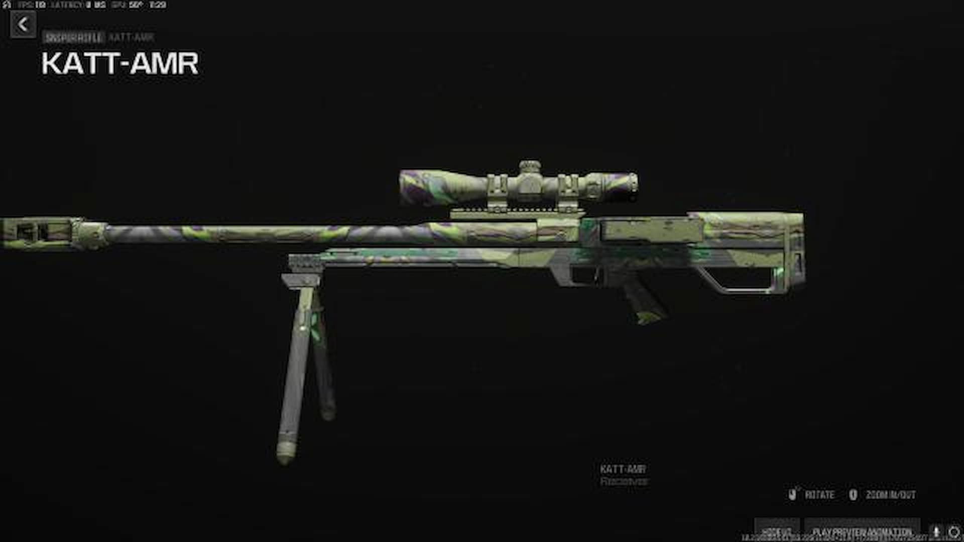 The KATT-AMR sniper in Warzone (Image via Activision)