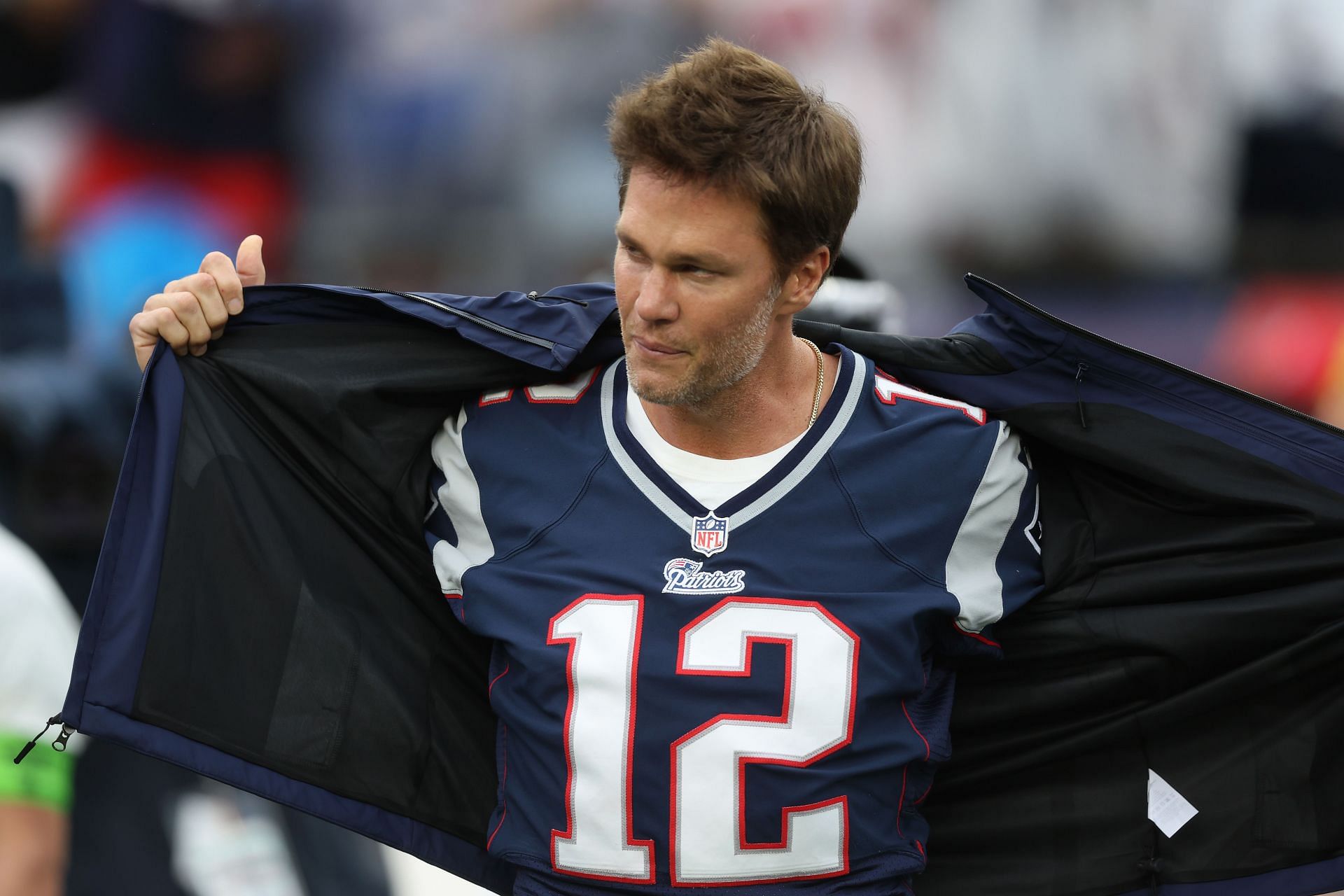 Tom Brady at Philadelphia Eagles v New England Patriots
