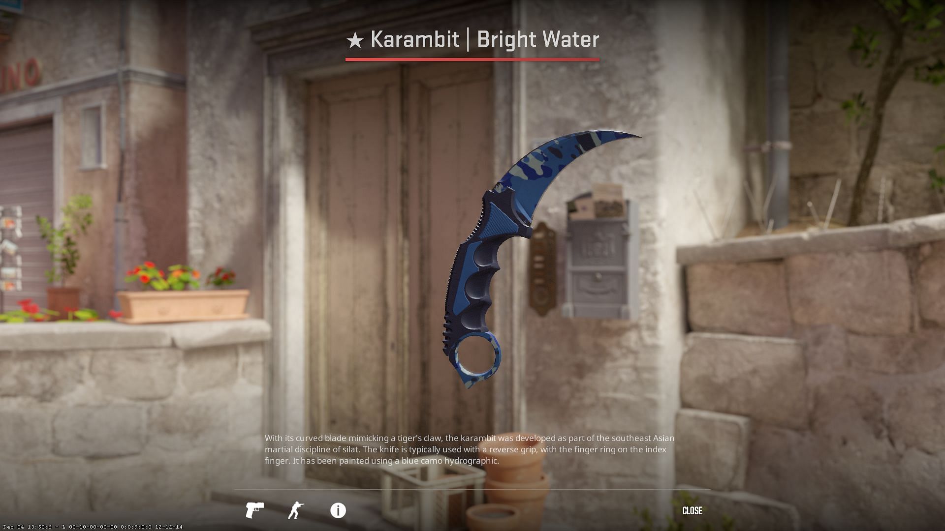 Karambit Bright Water (Image via Valve)