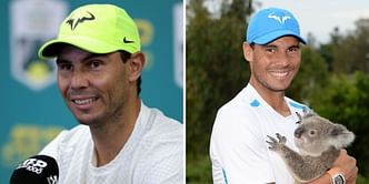 In Pictures: When Rafael Nadal held a koala ahead of competing at the Brisbane International
