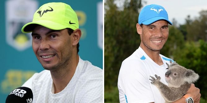 In Pictures: When Rafael Nadal held a koala ahead of competing at the Brisbane International