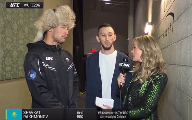 “I was even close to pulling out” - Shavkat Rakhmonov details ‘very serious’ ankle injury to Laura Sanko post 'Wonderboy' triumph at UFC 296