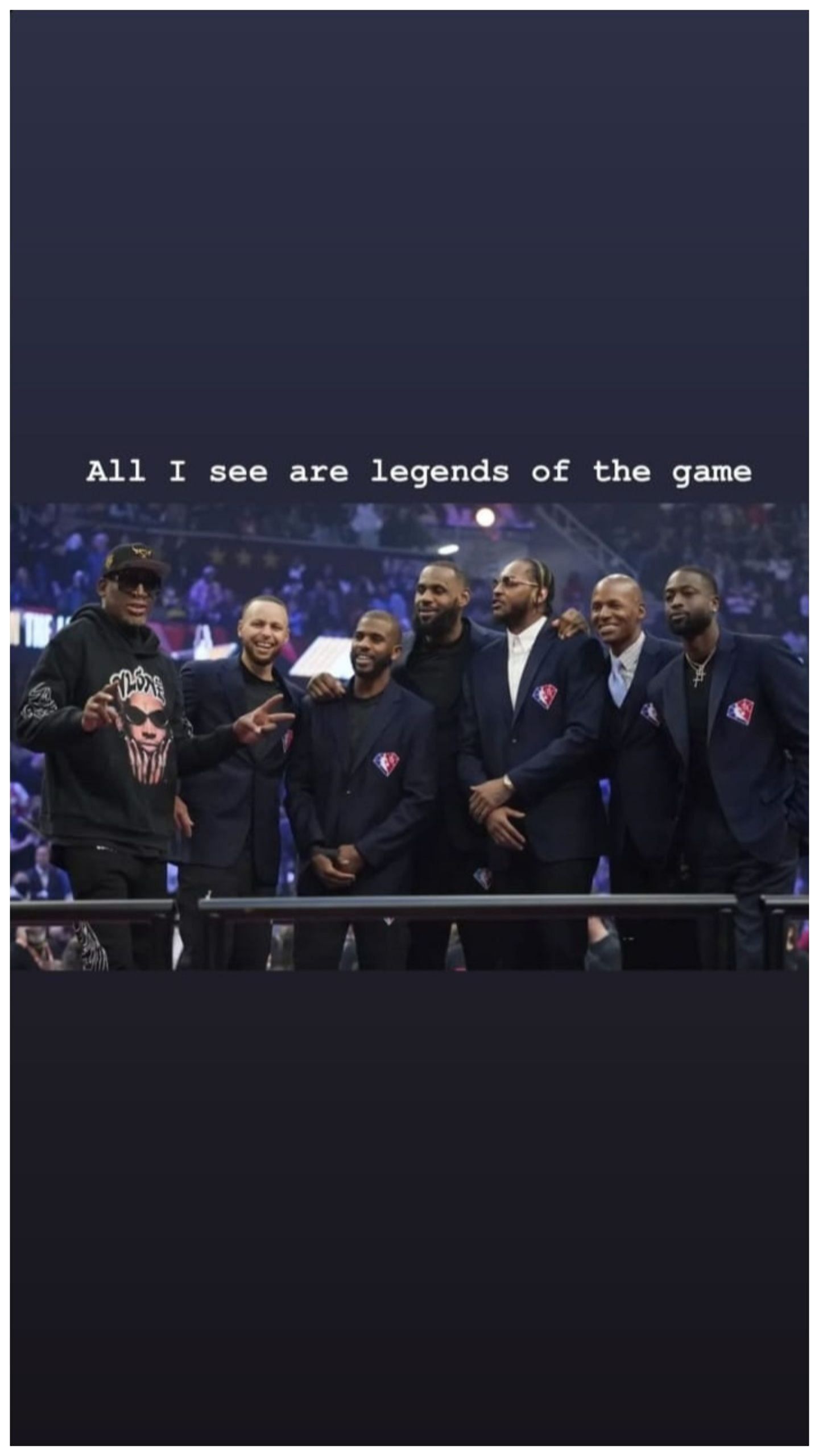 Dwyane Wade shared this on his Instagram stories.