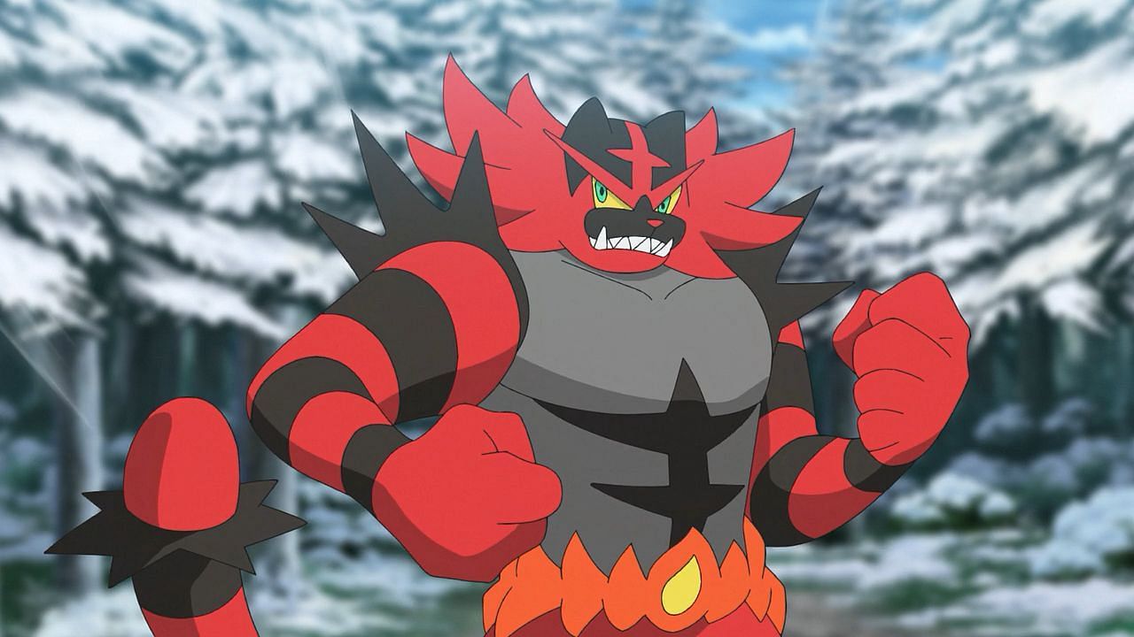 Incineroar, as seen in the anime (Image via The Pokemon Company)