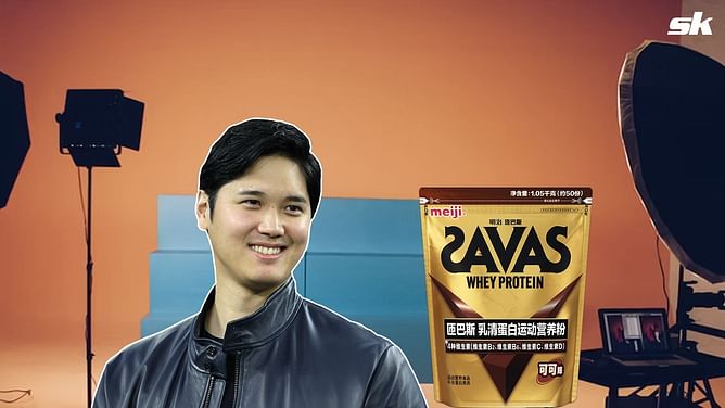 Shohei Ohtani's fun-loving persona captured in behind-the-scenes clips of Whey Protein ad shoot