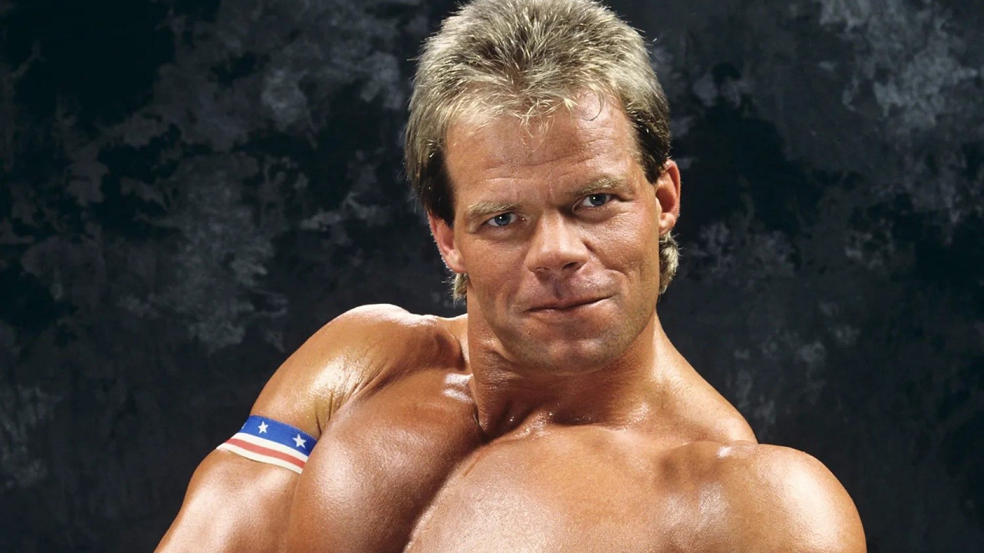 Lex Luger poses for WWE photo shoot