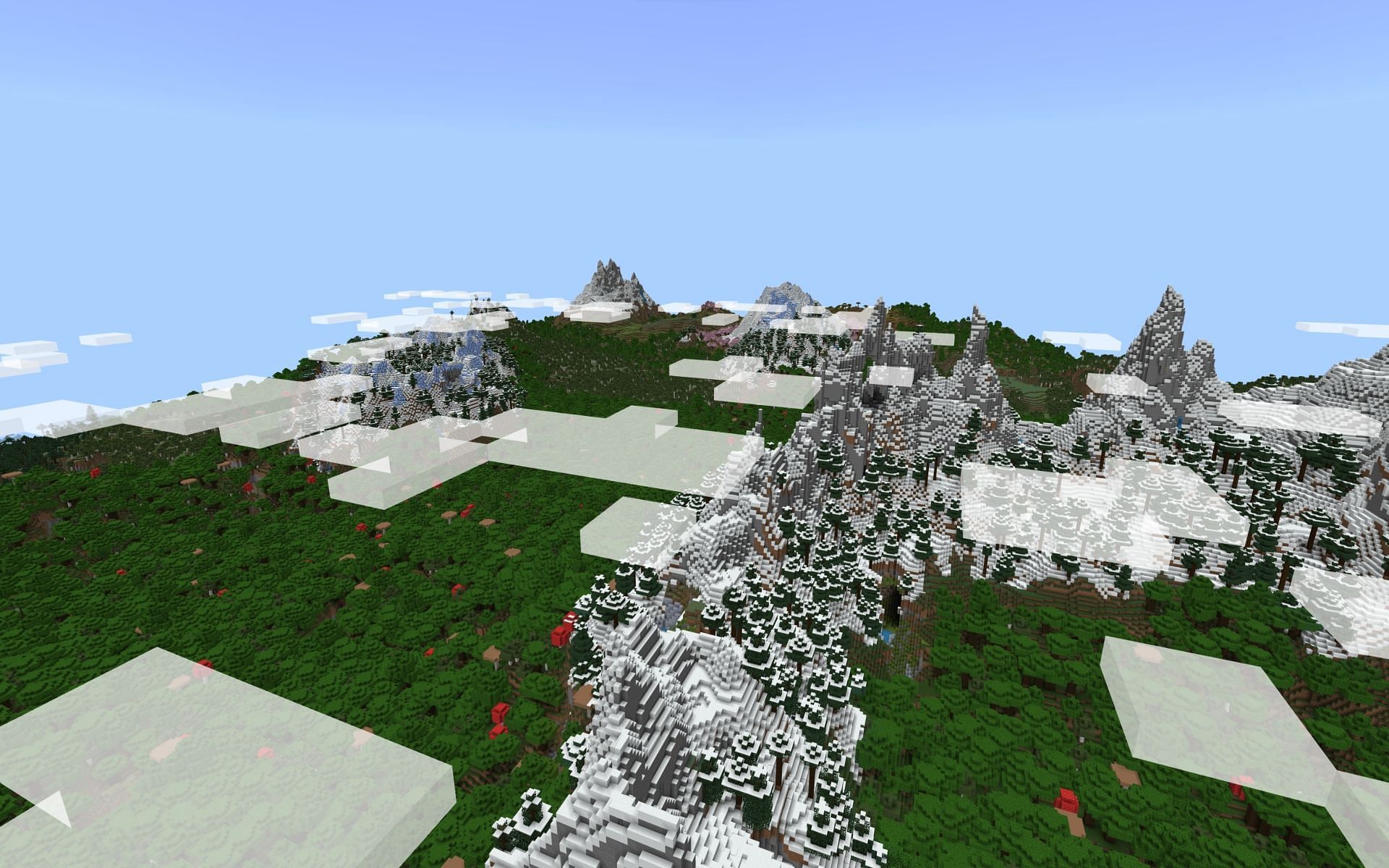 Havre de champignons glacés (Image via Mojang)