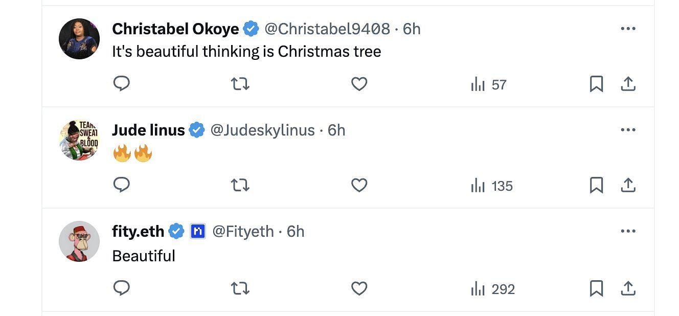 Los usuarios de las redes sociales compartieron sus reacciones cuando la organización compartió una imagen de estrellas agrupadas para parecerse al árbol de Navidad.  (Imagen vía @PopBase/Twitter)