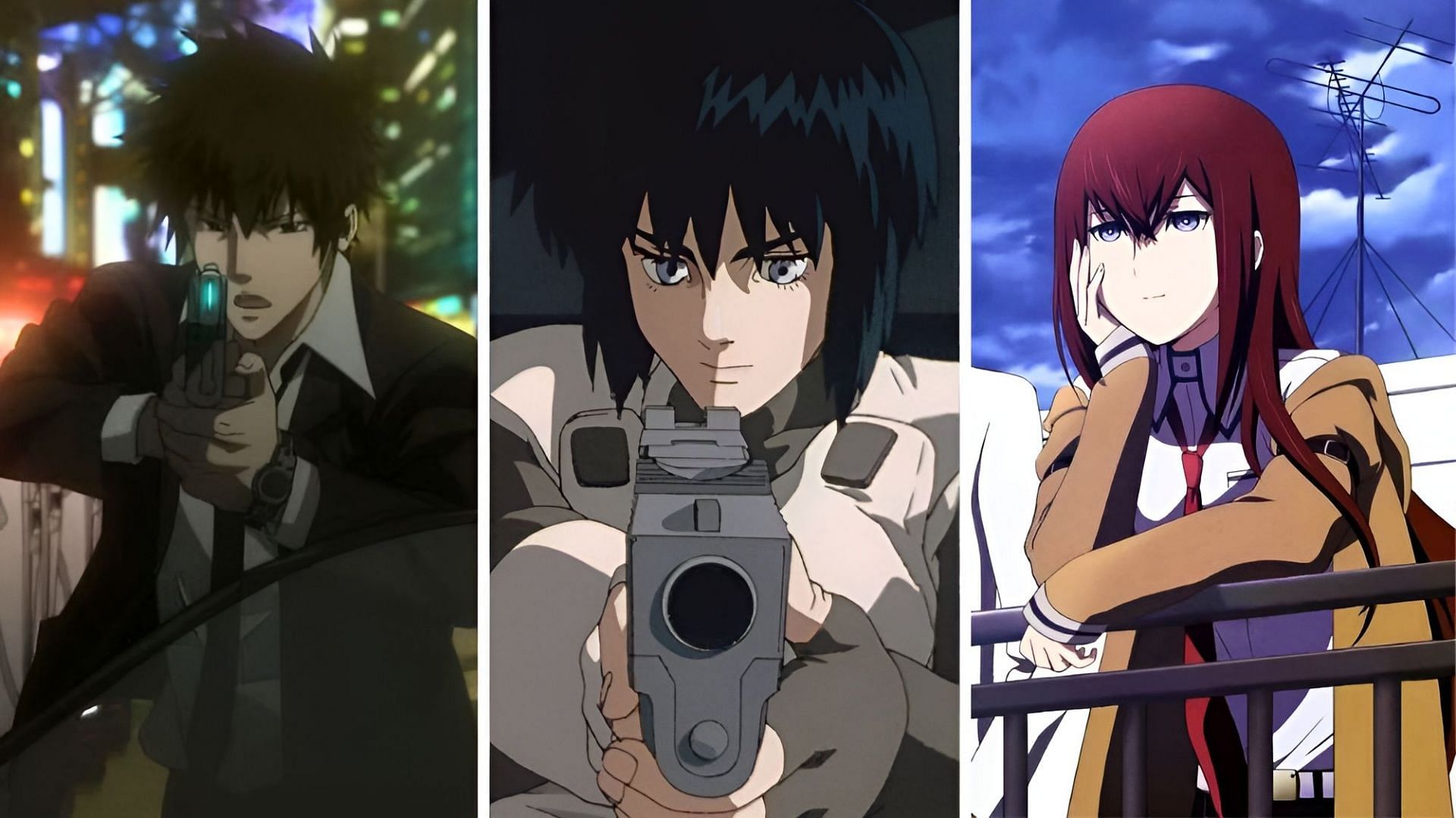 Psycho-Pass Ghost in the Shell, Steins;Gate