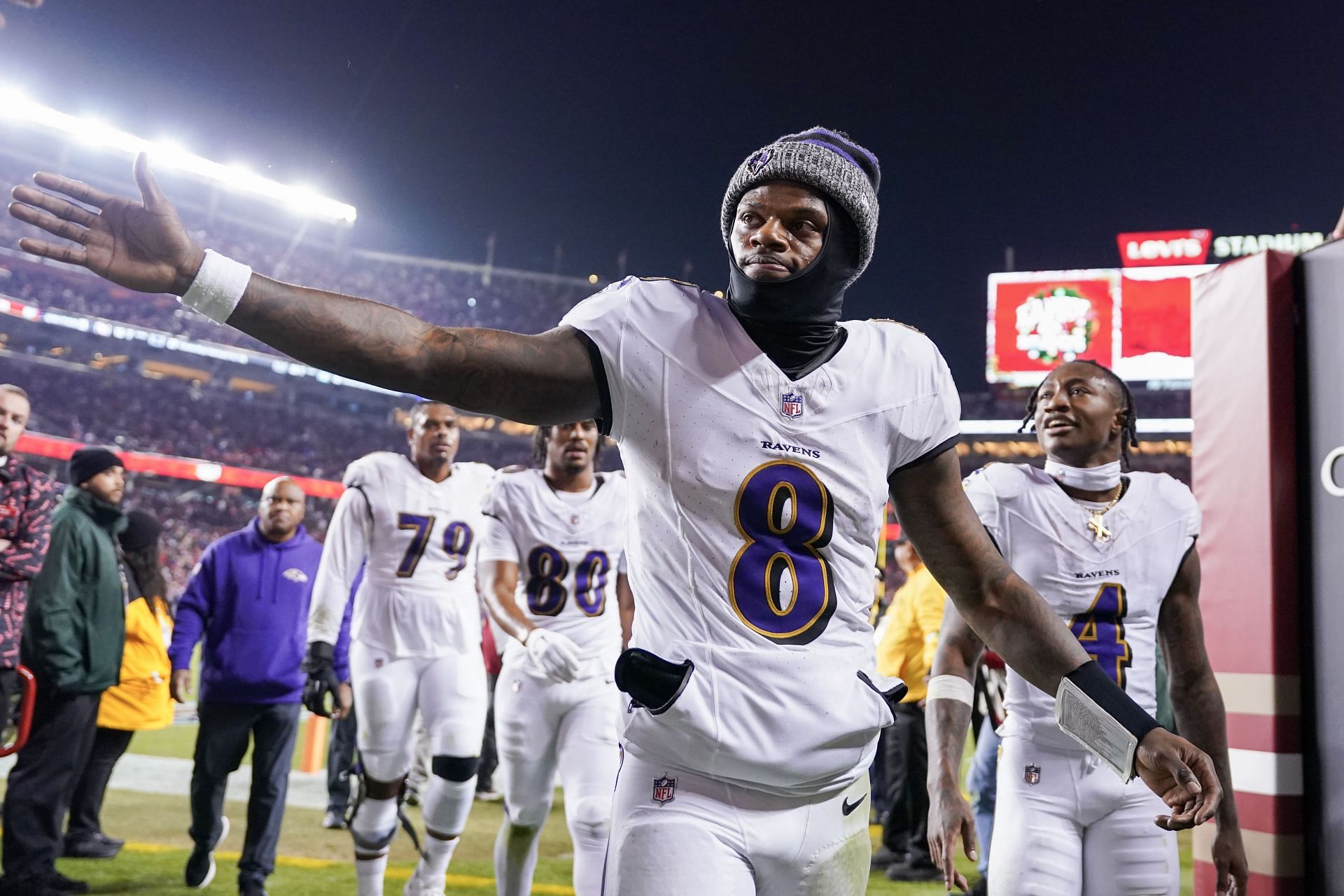 Lamar Jackson at Baltimore Ravens v San Francisco 49ers