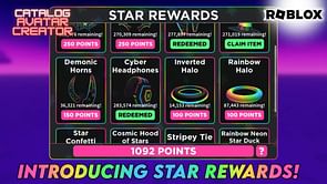 Star Rewards UGCs in Roblox Catalog Avatar Creator: How-to guide, resellers' price list, and more